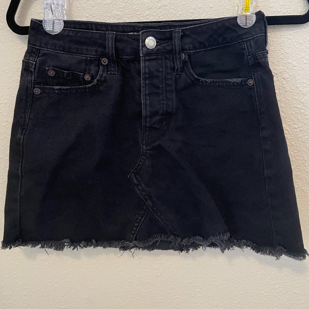 American Eagle Outfitters Black Denim Skirt